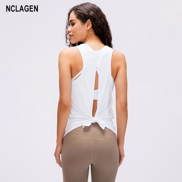 nclagen yoga women sport shirt open back fitness clothes athletic active gym workout shirt loose activewear dry fit tank top, White;red
nclagen yoga women sport shirt open back fitness clothes athletic active gym workout shirt loose activewear dry fit tank top, White;red