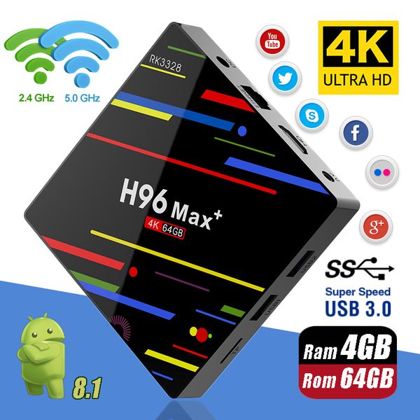 android tv box h96 max plus rk3328 quad core media player android8.1 set box support 2.4g 5g dual band wifi
android tv box h96 max plus rk3328 quad core media player android8.1 set box support 2.4g 5g dual band wifi