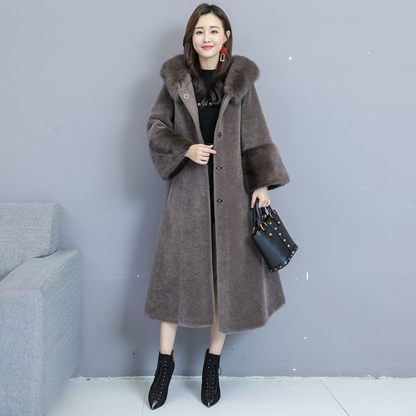 new ladies winter slim fur jacket ladies casual faux fur collar hooded warm long sleeve jacket mid-long coat thick warm, Black
new ladies winter slim fur jacket ladies casual faux fur collar hooded warm long sleeve jacket mid-long coat thick warm, Black