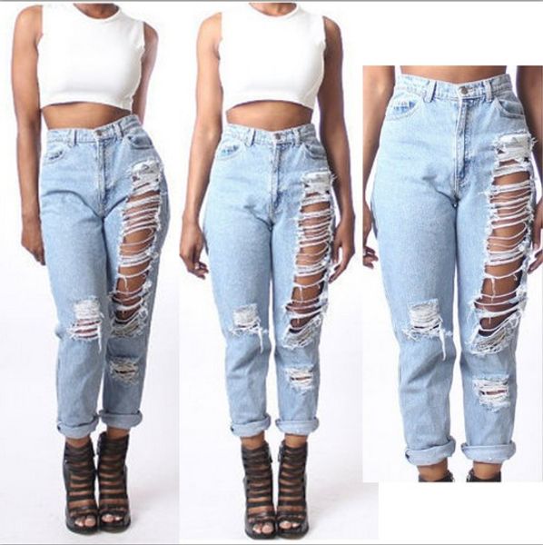 2020 jeans ladies loose version hole high waist jeans panty calca pants feminina bf loose casual for women plus size, Blue
2020 jeans ladies loose version hole high waist jeans panty calca pants feminina bf loose casual for women plus size, Blue