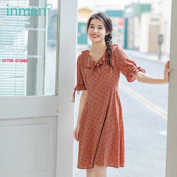 inamn 2020 summer new arrival bowknot lace-up collar total sugar girl cherry print sweet nipped waist dress, Black;gray
inamn 2020 summer new arrival bowknot lace-up collar total sugar girl cherry print sweet nipped waist dress, Black;gray