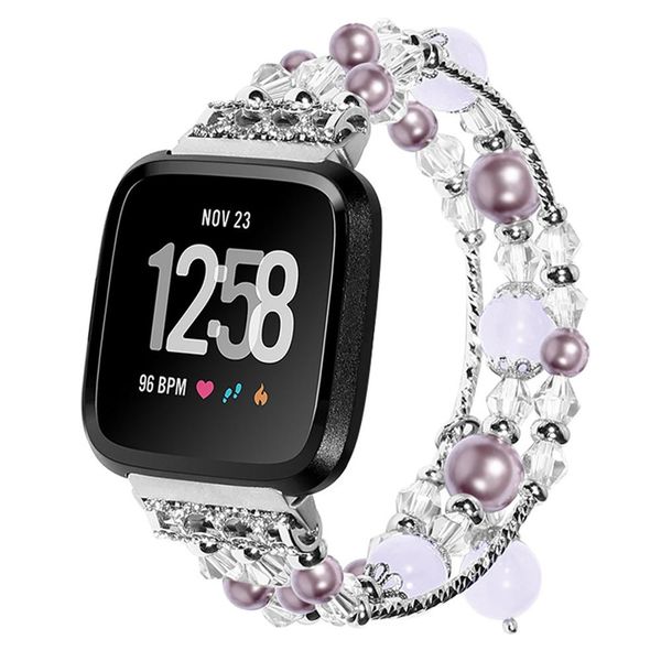 luxury crystal beads round beads watch band wrist strap for versa lite chains ladies band elegant gift for women purple, Black;brown
luxury crystal beads round beads watch band wrist strap for versa lite chains ladies band elegant gift for women purple, Black;brown