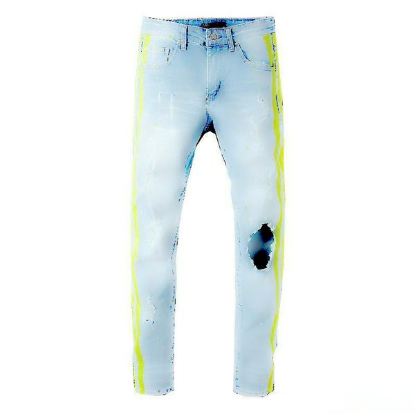mens amiri jeans полосатый джинсы брюки колено большое отверстие мужские светло-голубые джинсы arn25 хип-хоп мужская мода уличный стиль джин, Blue
mens amiri jeans полосатый джинсы брюки колено большое отверстие мужские светло-голубые джинсы arn25 хип-хоп мужская мода уличный стиль джин, Blue