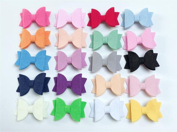 hair accessories 20pcs fashion cute felt bow hairpins candy color bowknot alligator clips princess headwear boutique, Slivery;white
hair accessories 20pcs fashion cute felt bow hairpins candy color bowknot alligator clips princess headwear boutique, Slivery;white