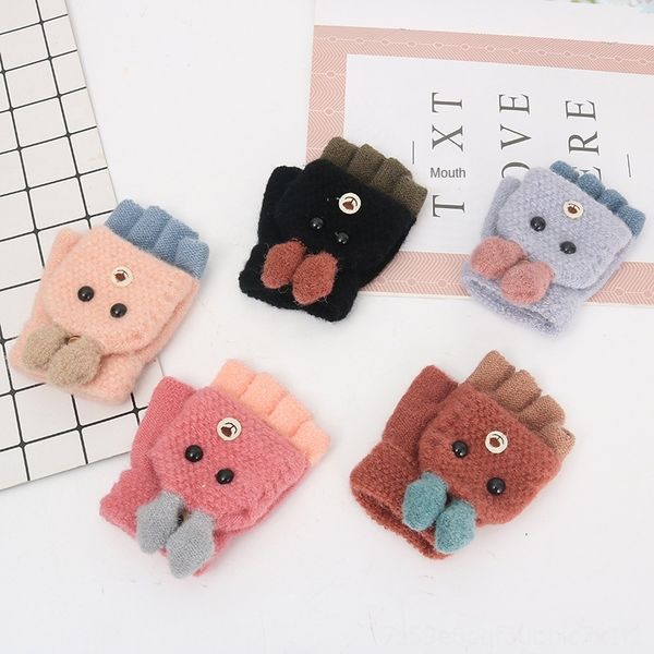 6-12 years old primary school students' warm children's and gloves knitted finger-flip gloves boy, White
6-12 years old primary school students' warm children's and gloves knitted finger-flip gloves boy, White