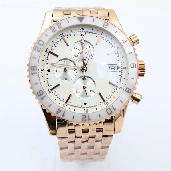 br superocean mens watches chronograph quartz battery 1884 ceramic bezel white dial gold steel band outdoor wristwatches men watch, Slivery;brown
br superocean mens watches chronograph quartz battery 1884 ceramic bezel white dial gold steel band outdoor wristwatches men watch, Slivery;brown
