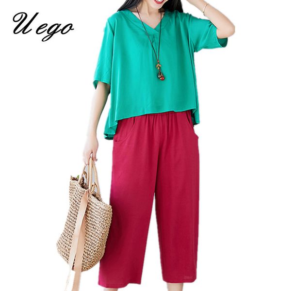 uego soft cotton linen loose summer casual sets +wide leg pants two piece women set clothes suits fashion women's set suits, White
uego soft cotton linen loose summer casual sets +wide leg pants two piece women set clothes suits fashion women's set suits, White
