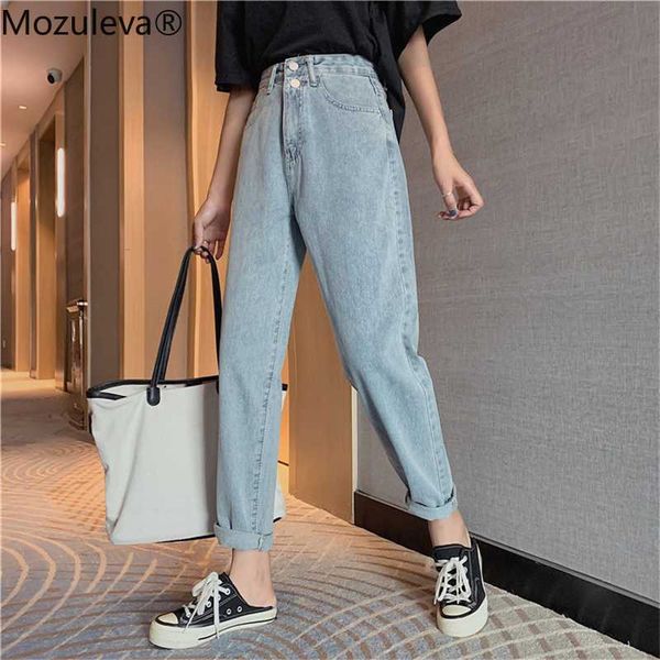 women's jeans mozuleva chic straight double button women high waist denim pants 2021 spring summer trousers female streetwear, Blue
women's jeans mozuleva chic straight double button women high waist denim pants 2021 spring summer trousers female streetwear, Blue