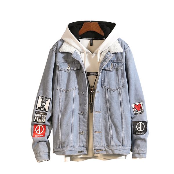 plus velvet thickening jeans jacket men denim jackets winter warm baseball jacket, Black;brown
plus velvet thickening jeans jacket men denim jackets winter warm baseball jacket, Black;brown