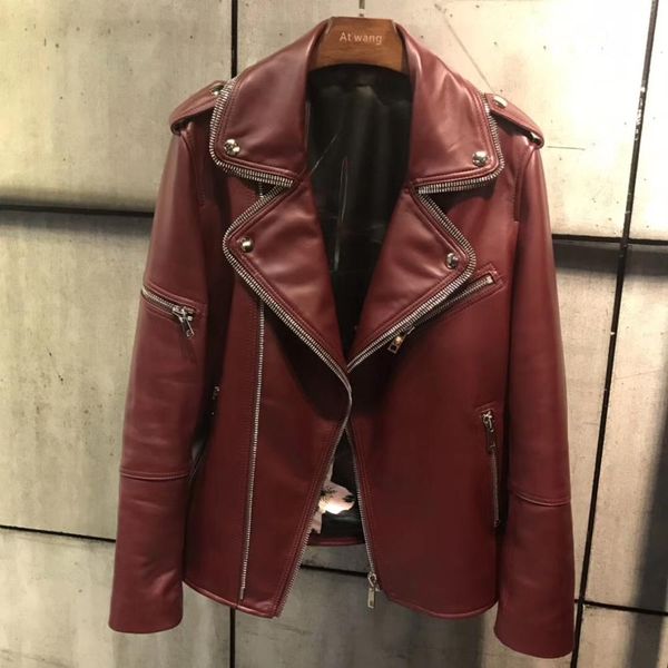 genuine real leather jackets women plus size festival moto natural sheepskin jacket 2019 autumn new fashion coat female, Black
genuine real leather jackets women plus size festival moto natural sheepskin jacket 2019 autumn new fashion coat female, Black