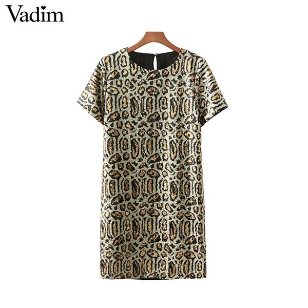 vadim leopard sequined party dress animal pattern short sleeve o neck shiny casual straight chic dresses vestidos qa833, Black;gray
vadim leopard sequined party dress animal pattern short sleeve o neck shiny casual straight chic dresses vestidos qa833, Black;gray