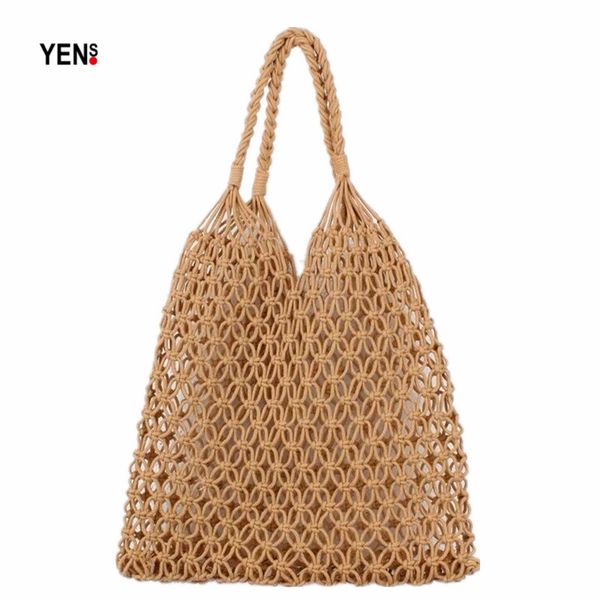 women casual tote natural woven hollow out shopping bag summer beach bag retro women messenger summer knitting shoulder
women casual tote natural woven hollow out shopping bag summer beach bag retro women messenger summer knitting shoulder