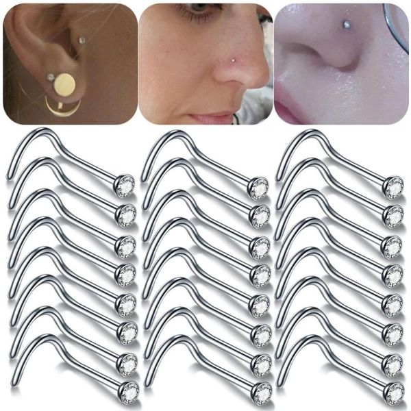 100pcs/lot 20g &18g nostril piercings crystal piercing nose stud percing nez stainless steel nose rings piercing nariz jewelry, Slivery;golden
100pcs/lot 20g &18g nostril piercings crystal piercing nose stud percing nez stainless steel nose rings piercing nariz jewelry, Slivery;golden