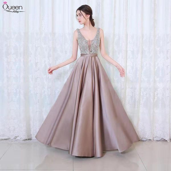 party dresses beading prom long queen abby a-line deep v neck tulle pink sleeveless evening gown zipper up backless vestido de, White;black
party dresses beading prom long queen abby a-line deep v neck tulle pink sleeveless evening gown zipper up backless vestido de, White;black