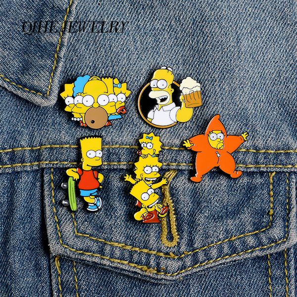 qihe jewelry humorous animation simpson enamel pins cartoon pins brooches badges denim clothes bag pins gift for fans friends, Gray
qihe jewelry humorous animation simpson enamel pins cartoon pins brooches badges denim clothes bag pins gift for fans friends, Gray