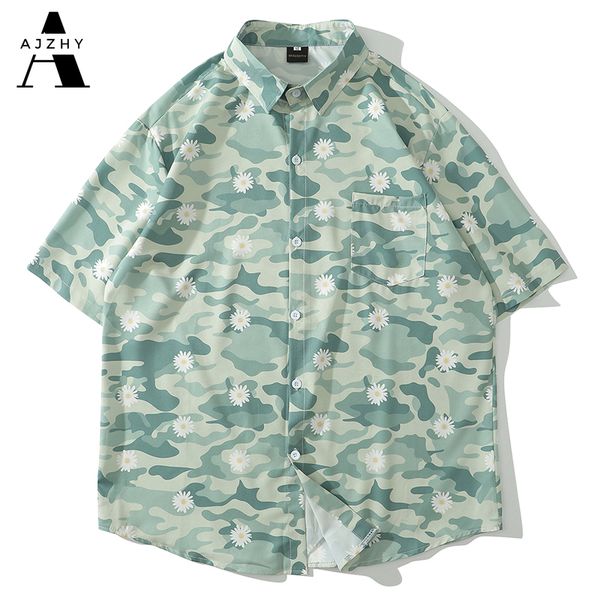 men's casual shirts 2021 summer camouflage daisy flower harajuku for men fashion beach hawaiian shirt hip hop streetwear short sleeve, White;black
men's casual shirts 2021 summer camouflage daisy flower harajuku for men fashion beach hawaiian shirt hip hop streetwear short sleeve, White;black