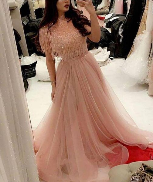 pink tulle a line new prom dresses beading bling elegant evening formal dresses 2019 long arabic vestidos de fiesta evening gowns, Black
pink tulle a line new prom dresses beading bling elegant evening formal dresses 2019 long arabic vestidos de fiesta evening gowns, Black