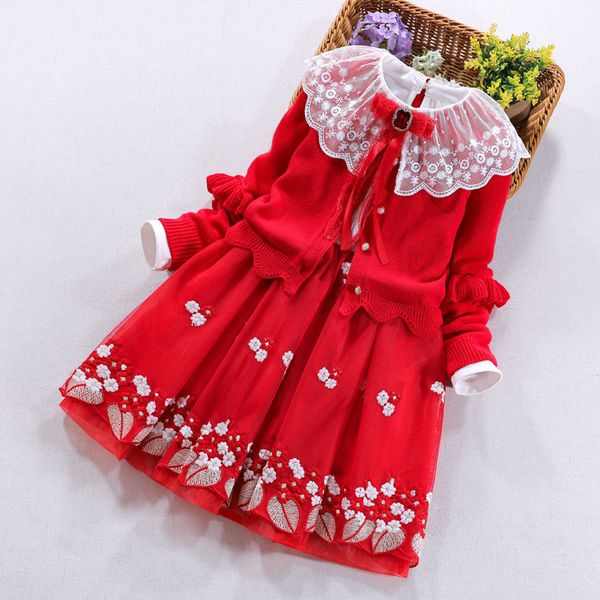 autumn winter girls cloting set baby cotton sweater coat+lace lapel dress for girl princess party sclool suit 2pcs kids clothing, White
autumn winter girls cloting set baby cotton sweater coat+lace lapel dress for girl princess party sclool suit 2pcs kids clothing, White
