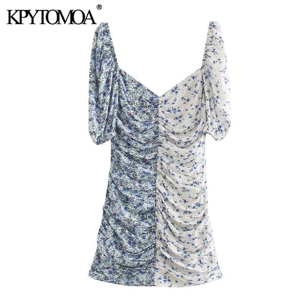 kpytomoa women 2020 chic fashion floral print patchwork draped mini dress vintage v neck puff sleeve female dresses vestidos, Black;gray
kpytomoa women 2020 chic fashion floral print patchwork draped mini dress vintage v neck puff sleeve female dresses vestidos, Black;gray