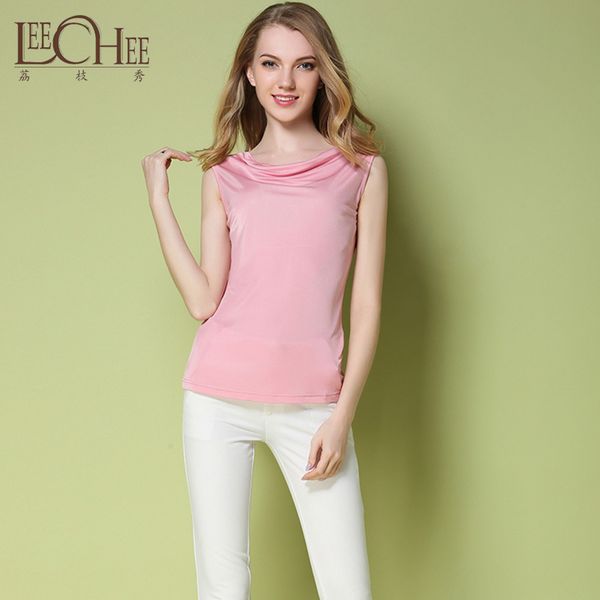 leechee nl007 neckline hand beads sleeveless heaps collar silk wash open front sleeveless vest collar t-shirt, White
leechee nl007 neckline hand beads sleeveless heaps collar silk wash open front sleeveless vest collar t-shirt, White