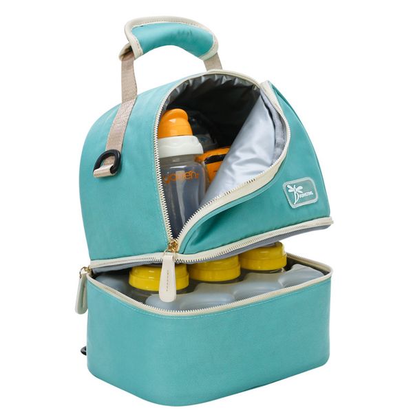 Creative New Style Split-level Large-volume Multi-functional Mummy Bag Insulated Insulated Waterproof Children Storage Mother's