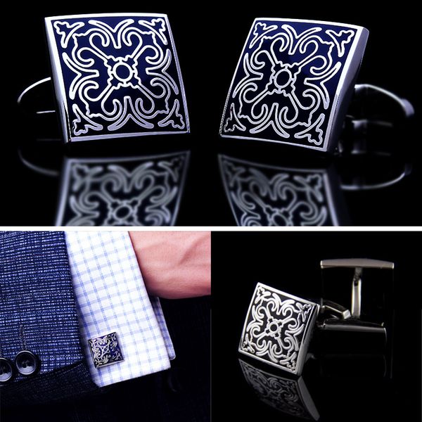 black / blue stainless steel square stamping vintage cuff links wedding mens custom enamel cufflinks vcc14 p20, Silver;golden
black / blue stainless steel square stamping vintage cuff links wedding mens custom enamel cufflinks vcc14 p20, Silver;golden