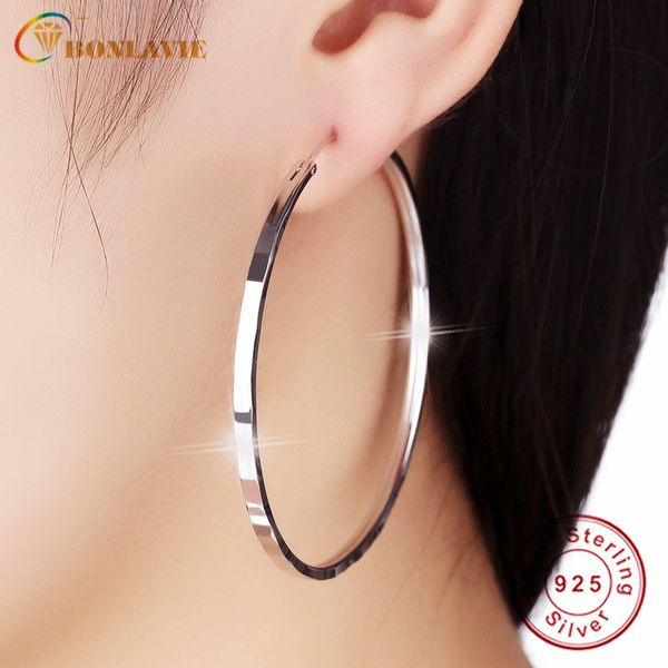 bonlavie wave of 925 sterling silver circle earring female temperament exaggerated hoops earrings, Golden;silver
bonlavie wave of 925 sterling silver circle earring female temperament exaggerated hoops earrings, Golden;silver