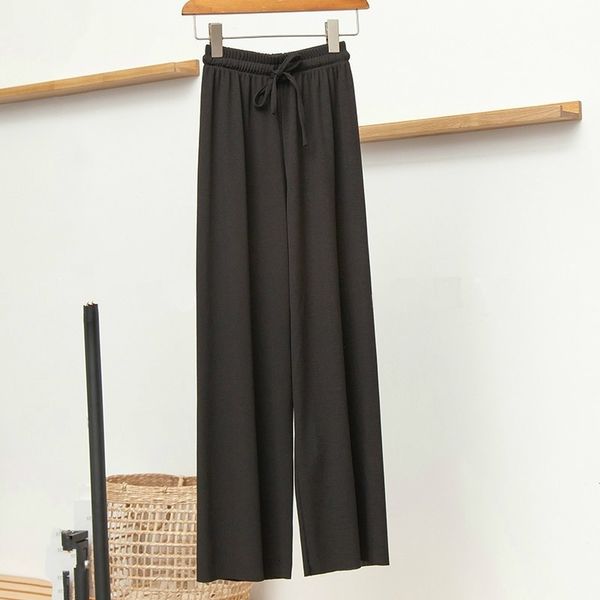 new women summer wide leg pants casual loose high elastic waist harem pants female belt trousers pantalon femme, Black;white
new women summer wide leg pants casual loose high elastic waist harem pants female belt trousers pantalon femme, Black;white