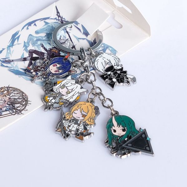 anime arknight amiya texas silverash keyring keychain, Silver