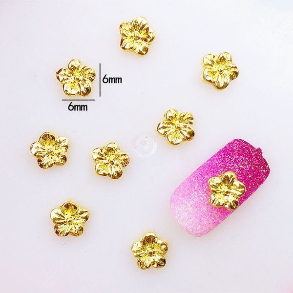 50pcs/pack japan 3d nail art decoration metal alloy kawaii flower style 6mm nail accessories diy charm tools supplies, Silver;gold
50pcs/pack japan 3d nail art decoration metal alloy kawaii flower style 6mm nail accessories diy charm tools supplies, Silver;gold