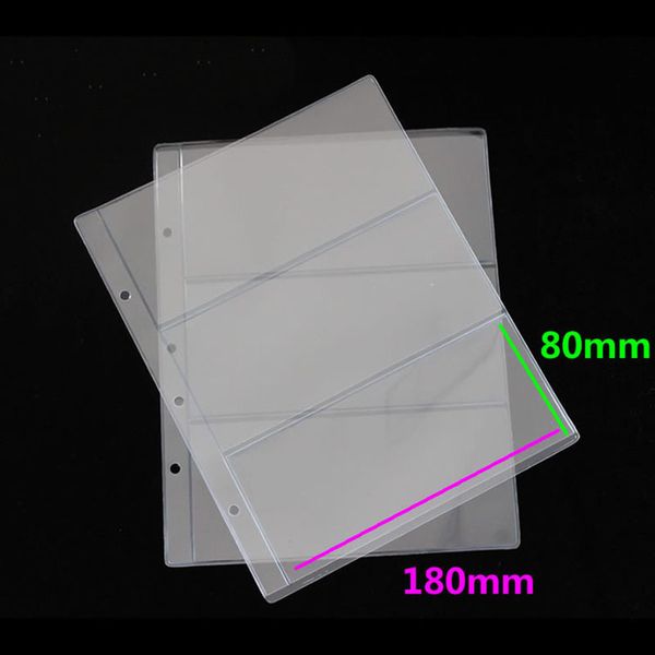 1 альбом страница 3 карманов денег билл примечания валюта держатель пвх коллекция 180x80mm 
1 альбом страница 3 карманов денег билл примечания валюта держатель пвх коллекция 180x80mm