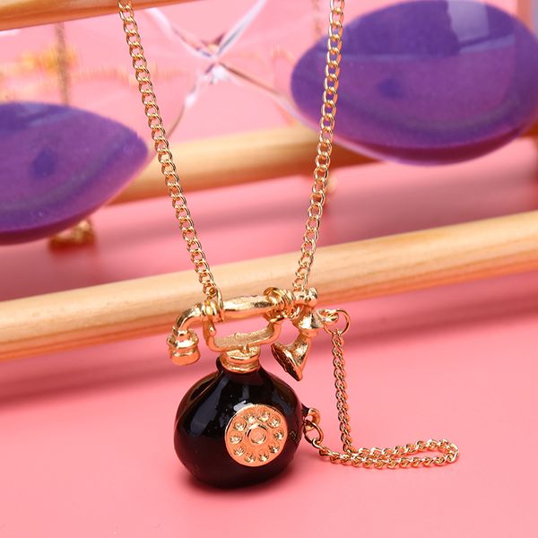 pendant necklaces vintage antique alloy tool telephone sweater long chains wholesale fashion jewelry for women, Silver
pendant necklaces vintage antique alloy tool telephone sweater long chains wholesale fashion jewelry for women, Silver