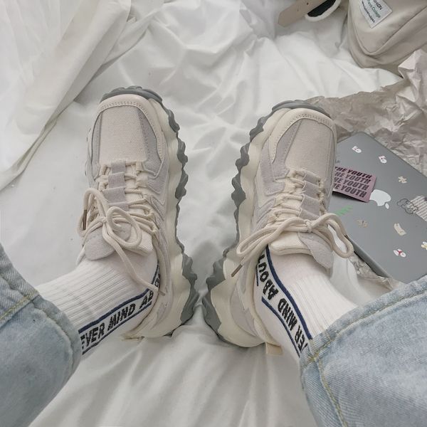 new designer shoes woman wedges platform lace-up tenis feminino casual chunky sneakers ladies zapatos mujer gray beige mx200425, Black
new designer shoes woman wedges platform lace-up tenis feminino casual chunky sneakers ladies zapatos mujer gray beige mx200425, Black