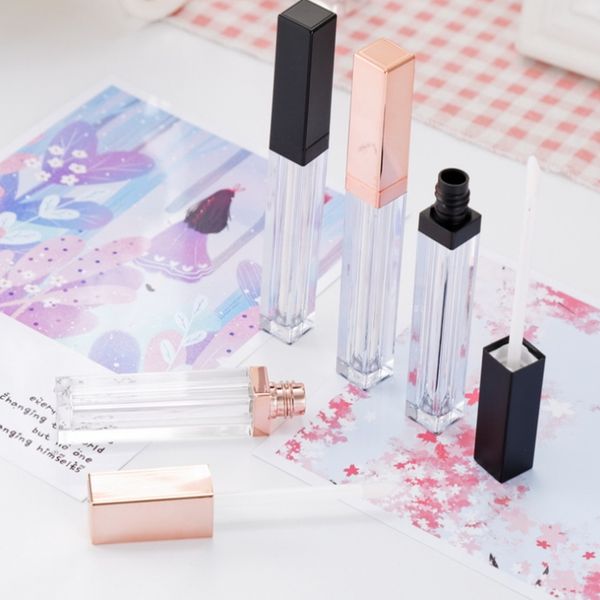 5ml lip gloss containers empty square lip gloss tube makeup lip oil container plastic tubes black rose gold color
5ml lip gloss containers empty square lip gloss tube makeup lip oil container plastic tubes black rose gold color