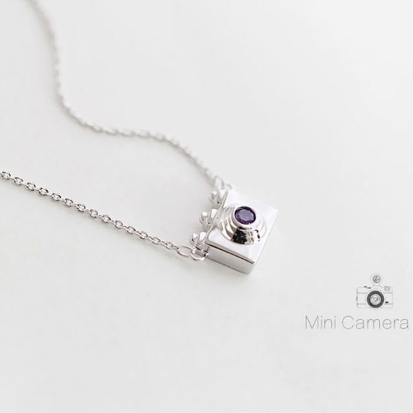 wyeaiir mini camera creative pendant simple cute sweet personality 925 sterling silver clavicle chain female necklace, Golden;silver
wyeaiir mini camera creative pendant simple cute sweet personality 925 sterling silver clavicle chain female necklace, Golden;silver