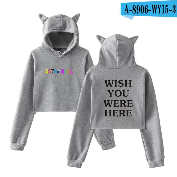2018 spring and autumn new style travis scotts astro world cat ear europe and america high-waisted hoodie, Black
2018 spring and autumn new style travis scotts astro world cat ear europe and america high-waisted hoodie, Black