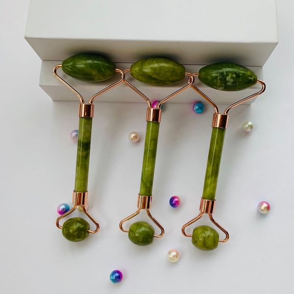 health care double head rose gold xiuyan jade roller for face natural facial massage tool
health care double head rose gold xiuyan jade roller for face natural facial massage tool