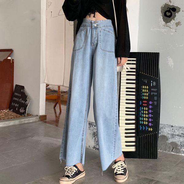 spring high waist denim female flare pants women plus size bell bottom fat mom jeans wide leg loose ankle trousers streetwear, Blue
spring high waist denim female flare pants women plus size bell bottom fat mom jeans wide leg loose ankle trousers streetwear, Blue