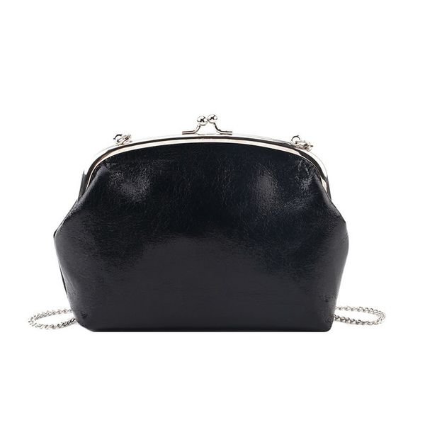 fashion women coin purse hasp clutches 2019 new pu leather simple chains shoulder crossbody bags for women wallet