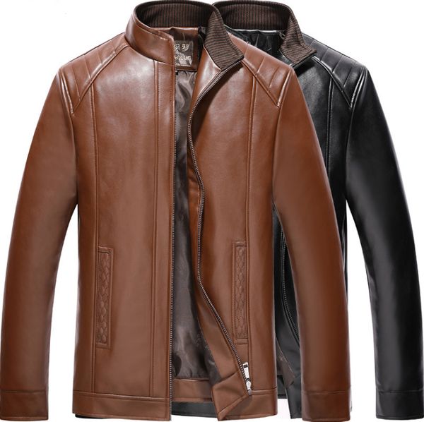 2019 весна и осень мужская кожаная куртка среднего возраста и старые случайные тонкие свободные кожаные куртки локомотив пу, Black
2019 весна и осень мужская кожаная куртка среднего возраста и старые случайные тонкие свободные кожаные куртки локомотив пу, Black