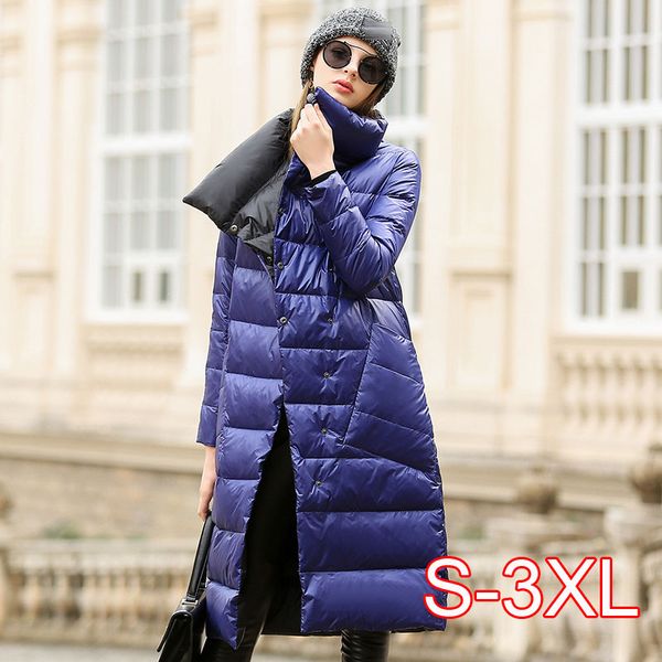 cotton jacket women winter 2019 outerwear coats female long casual light ultra thin warm puffer jacket parka, Black
cotton jacket women winter 2019 outerwear coats female long casual light ultra thin warm puffer jacket parka, Black