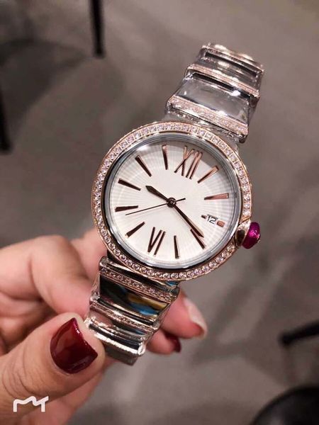 outdoor quartz rose gold diamond ladies watch 33mm mother of pearl white dial shiny womens watches silver stainless steel bracelet, Slivery;brown
outdoor quartz rose gold diamond ladies watch 33mm mother of pearl white dial shiny womens watches silver stainless steel bracelet, Slivery;brown