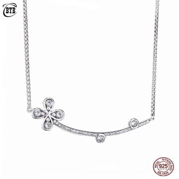 four petal flower 925 sterling silver pendant necklace cz for women clavicular chain wedding fine jewelry
four petal flower 925 sterling silver pendant necklace cz for women clavicular chain wedding fine jewelry