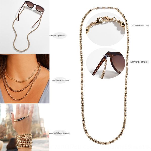 kxi2q metal wind beads pearl multi-purpose metal bracelet glasses necklace wind beads pearl necklace bracelet glasses chain multi-purpose ch, Blue 
kxi2q metal wind beads pearl multi-purpose metal bracelet glasses necklace wind beads pearl necklace bracelet glasses chain multi-purpose ch, Blue