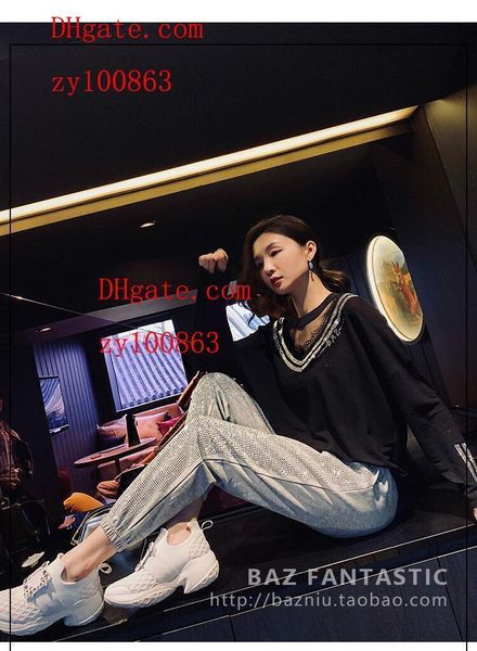Pant Women Wide Leg Casual sports soft Pants Fashion Rhinestone decoration Harem Pants Palazzo Capris Lady Trousers Loose Long pants
Pant Women Wide Leg Casual sports soft Pants Fashion Rhinestone decoration Harem Pants Palazzo Capris Lady Trousers Loose Long pants