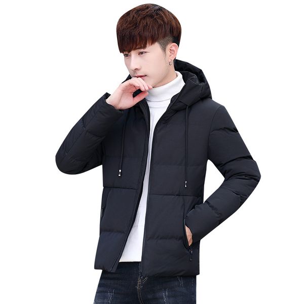 men's 2018 winter short cotton-padded clothes men's casual hooded cotton-padded clothes youth korean-style jacket, Black
men's 2018 winter short cotton-padded clothes men's casual hooded cotton-padded clothes youth korean-style jacket, Black