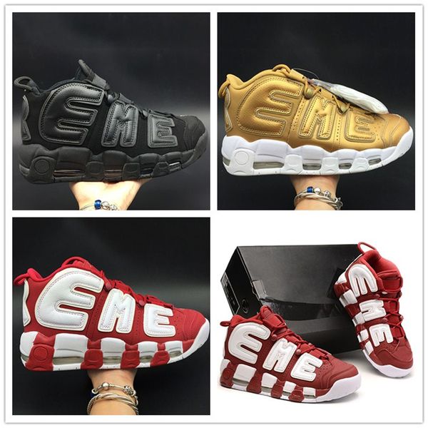 more uptempo mens basketball shoes black gold red 3m pippen designer trainers sneakers with box original
more uptempo mens basketball shoes black gold red 3m pippen designer trainers sneakers with box original