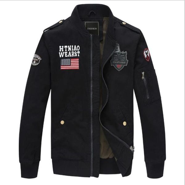 mens bomber jacket men autumn cotton army mens jackets and coats fashion armband bomber jacket male large size m-6xl, Black;brown
mens bomber jacket men autumn cotton army mens jackets and coats fashion armband bomber jacket male large size m-6xl, Black;brown