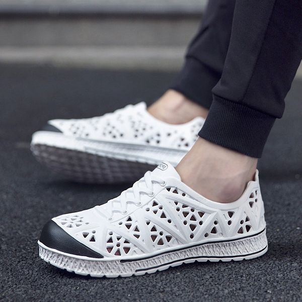 shallow solid white men summer sandals beach men's casual sandals a pedal low flat sandals, Black
shallow solid white men summer sandals beach men's casual sandals a pedal low flat sandals, Black