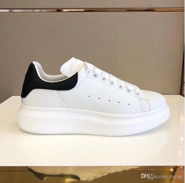 fashion mens womens designer shoes lace-up round toe smooth real leather sneakers for men women size 34-46, Black
fashion mens womens designer shoes lace-up round toe smooth real leather sneakers for men women size 34-46, Black